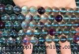 CFL1132 15.5 inches 10mm round fluorite gemstone beads wholesale