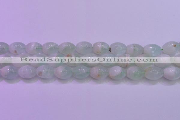 CFL1204 15.5 inches 12*16mm rice green fluorite gemstone beads