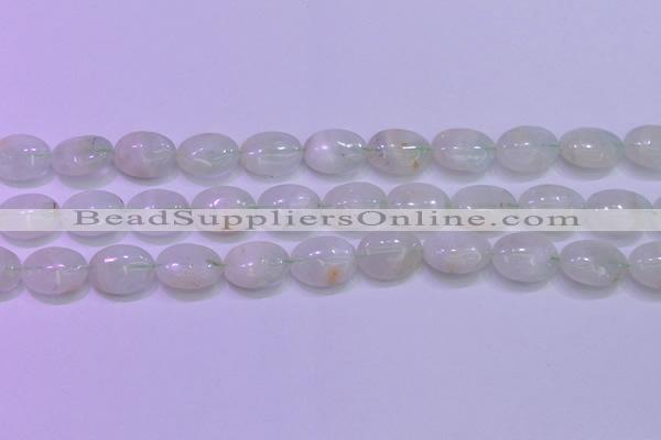 CFL1218 15.5 inches 12*16mm oval green fluorite gemstone beads