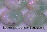 CFL1221 15.5 inches 18*25mm oval green fluorite gemstone beads