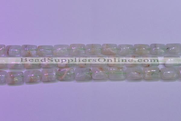 CFL1225 15.5 inches 12*16mm rectangle green fluorite gemstone beads