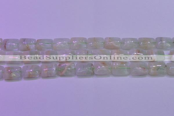 CFL1226 15.5 inches 13*18mm rectangle green fluorite gemstone beads