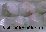 CFL1229 15.5 inches 13*18mm - 15*20mm faceted nuggets green fluorite beads