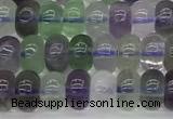 CFL1238 15 inches 4*6mm rondelle fluorite gemstone beads