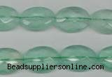 CFL126 15.5 inches 13*18mm faceted oval green fluorite beads