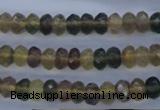 CFL141 15.5 inches 5*8mm faceted rondelle yellow fluorite beads