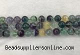 CFL1454 15.5 inches 12mm round fluorite beads wholesale