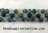 CFL1455 15.5 inches 14mm round fluorite beads wholesale