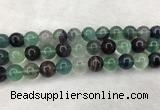 CFL1456 15.5 inches 16mm round fluorite beads wholesale