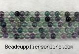 CFL1462 15.5 inches 8mm round A grade fluorite gemstone beads