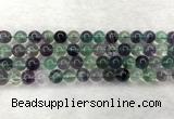 CFL1463 15.5 inches 10mm round A grade fluorite gemstone beads