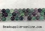 CFL1465 15.5 inches 13mm round A grade fluorite gemstone beads