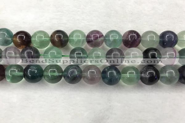 CFL1466 15.5 inches 16mm round A grade fluorite gemstone beads