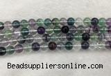 CFL1473 15.5 inches 10mm round AA grade fluorite gemstone beads