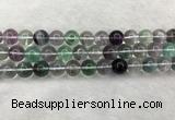 CFL1475 15.5 inches 13mm round AA grade fluorite gemstone beads