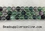 CFL1476 15.5 inches 14mm round AA grade fluorite gemstone beads