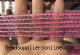 CFL1495 15.5 inches 4mm round purple fluorite gemstone beads