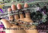 CFL1505 15.5 inches 6mm - 12mm round fluorite gemstone beads