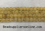 CFL1509 15.5 inches 10mm round yellow fluorite gemstone beads