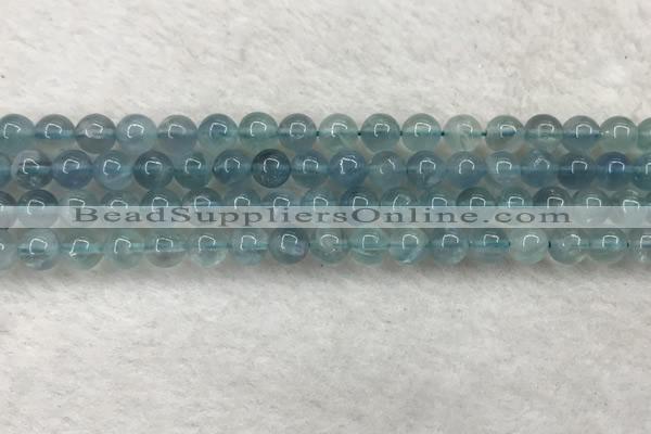 CFL1515 15.5 inches 6mm round blue fluorite gemstone beads