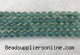 CFL1517 15.5 inches 10mm round blue fluorite gemstone beads