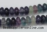 CFL157 15.5 inches 6*10mm rondelle natural fluorite gemstone beads