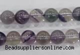 CFL203 15.5 inches 10mm round purple fluorite gemstone beads wholesale