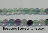 CFL251 15.5 inches 6mm faceted round natural fluorite beads