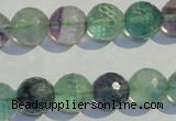 CFL254 15.5 inches 12mm faceted round natural fluorite beads