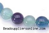 CFL26 16 inch 4mm round B grade natural fluorite beads Wholesale