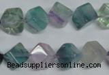 CFL310 15.5 inches 8*8mm cube natural fluorite beads