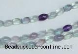 CFL322 15.5 inches 4*8mm rice natural fluorite beads wholesale