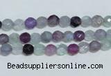 CFL323 15.5 inches 6mm faceted round natural fluorite beads