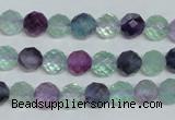 CFL324 15.5 inches 8mm faceted round natural fluorite beads