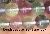 CFL582 15.5 inches 8mm round AAAA grade fluorite gemstone beads