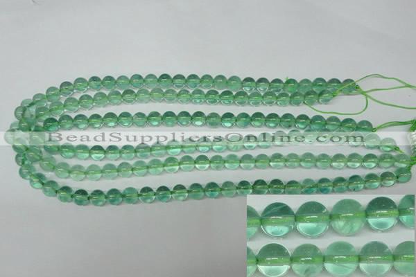 CFL612 15.5 inches 8mm round A grade green fluorite beads wholesale