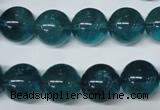 CFL675 15.5 inches 14mm round A grade blue fluorite beads wholesale