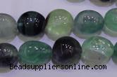 CFL722 15.5 inches 13*16mm nuggets natural fluorite beads wholesale