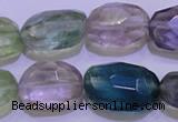 CFL728 15.5 inches 16*22mm faceted nuggets natural fluorite beads