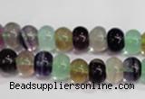 CFL761 15.5 inches 5*8mm rondelle rainbow fluorite gemstone beads