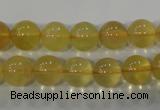 CFL803 15.5 inches 10mm round yellow fluorite gemstone beads