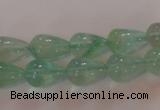 CFL860 15.5 inches 8*12mm teardrop green fluorite gemstone beads