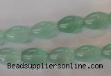 CFL862 15.5 inches 8*12mm rice green fluorite gemstone beads