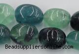 CFL954 15.5 inches 18*22mm nuggets natural fluorite beads wholesale