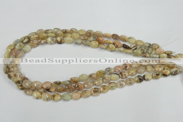 CFS201 15.5 inches 8*10mm oval natural feldspar gemstone beads