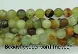 CFW02 15.5 inches 6mm faceted round flower jade beads wholesale