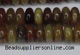 CFW110 15.5 inches 6*12mm rondelle flower jade gemstone beads