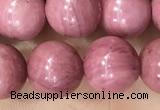 CFW52 15.5 inches 8mm round natural pink wooden jasper beads