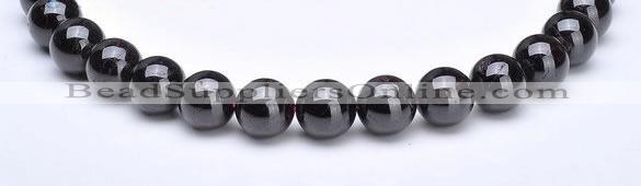 CGA04 Round 14mm natural garnet gemstone beads Wholesale