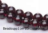 CGA07 multi sizes round natural garnet gemstone beads Wholesale